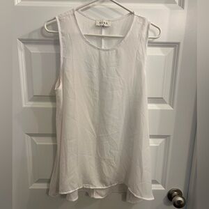 Aura Classic White Tank Top